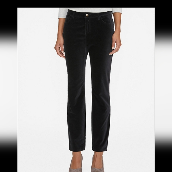 Bundle Of 2 Garnet Hill Slim Velvet Pants  8P - Picture 2 of 7